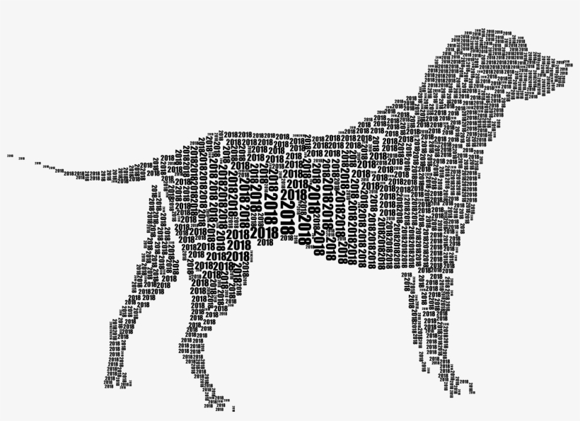 "year Of The Dog" 2018 Clip Art - 018 Year Of The Dog, transparent png #2025220