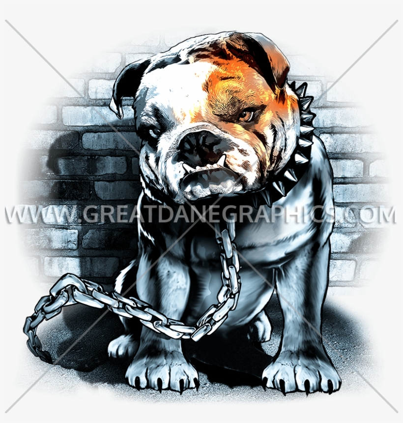 Yard Dog Mens Printed T-shirt Bull Dog Chain Animal, transparent png #2025361