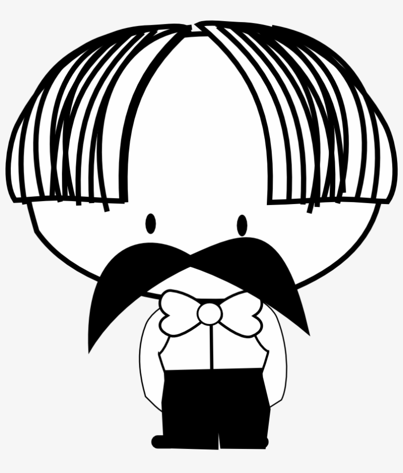 Clip Art Antontw Waiter Black White Line Art Svg - Waiter Clipart, transparent png #2025681