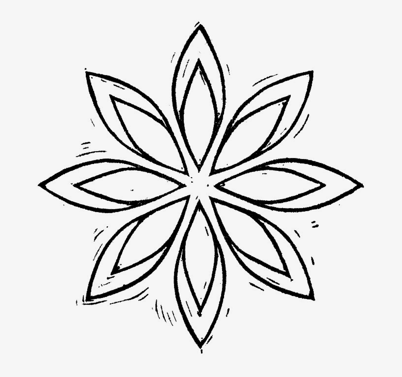 Open Space Designs Geometric Flower - Coloring Book, transparent png #2025741