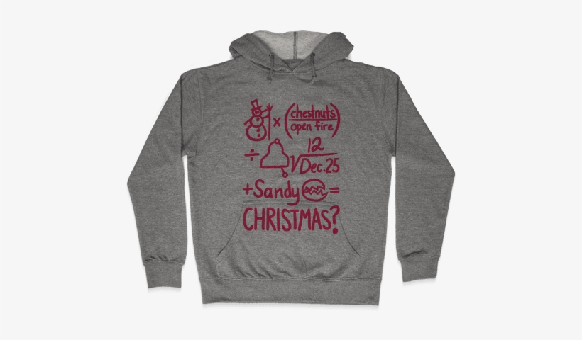 Christmas Equation Hoodie - Love Guys In Sweat Pants Hoodie: Funny Hoodie From, transparent png #2025794
