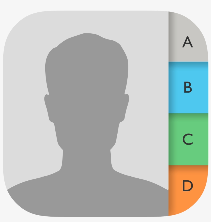 Contacts Icon Png Image - Contact Ios, transparent png #2025894