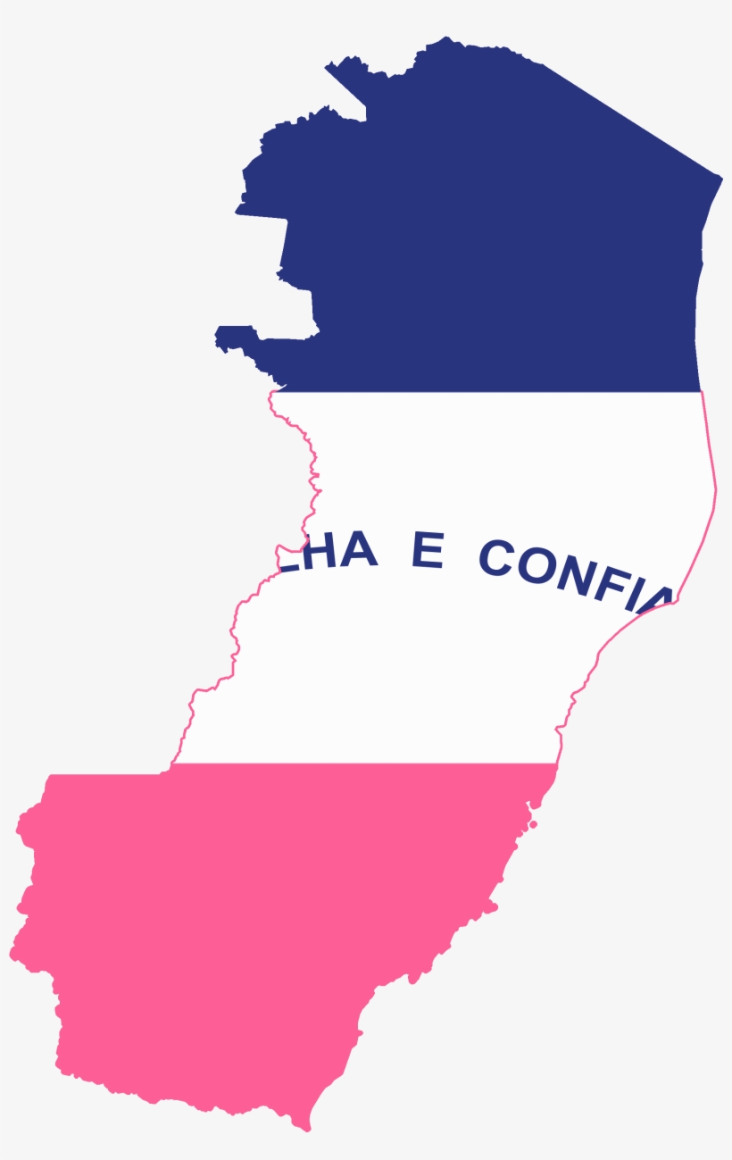 Flag Map Of Espirito Santo - Espirito Santo Flag Map, transparent png #2026393