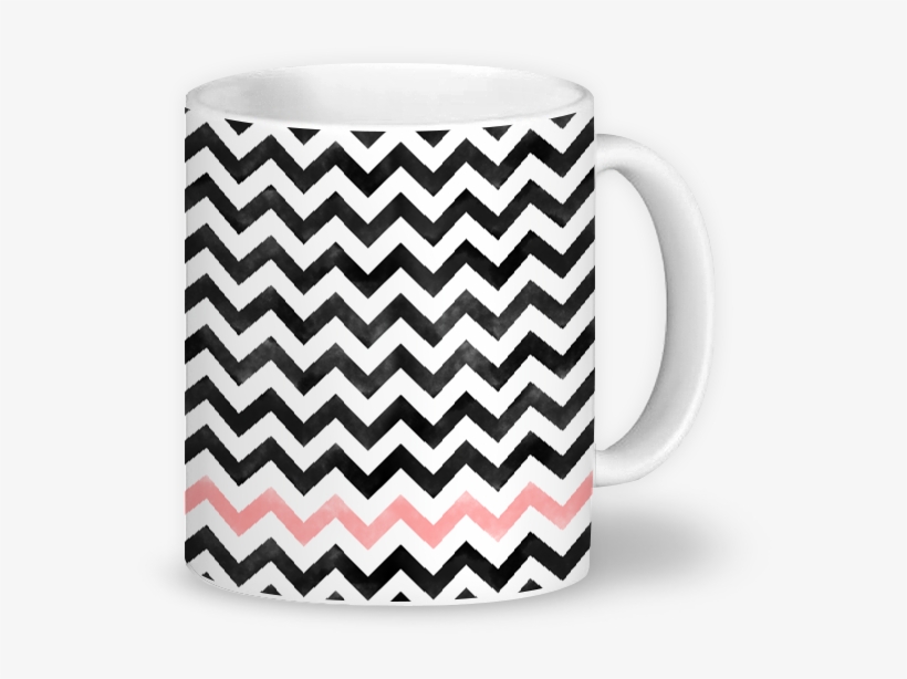 Caneca Watercolor Chevron I De Lorena Valimna - Bag, transparent png #2027153