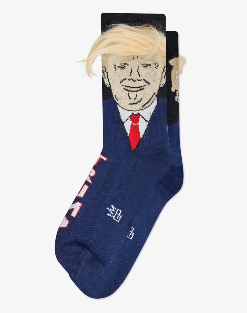 Trump Hair Dress Crew Socks - Donald Trump Socks, transparent png #2027250