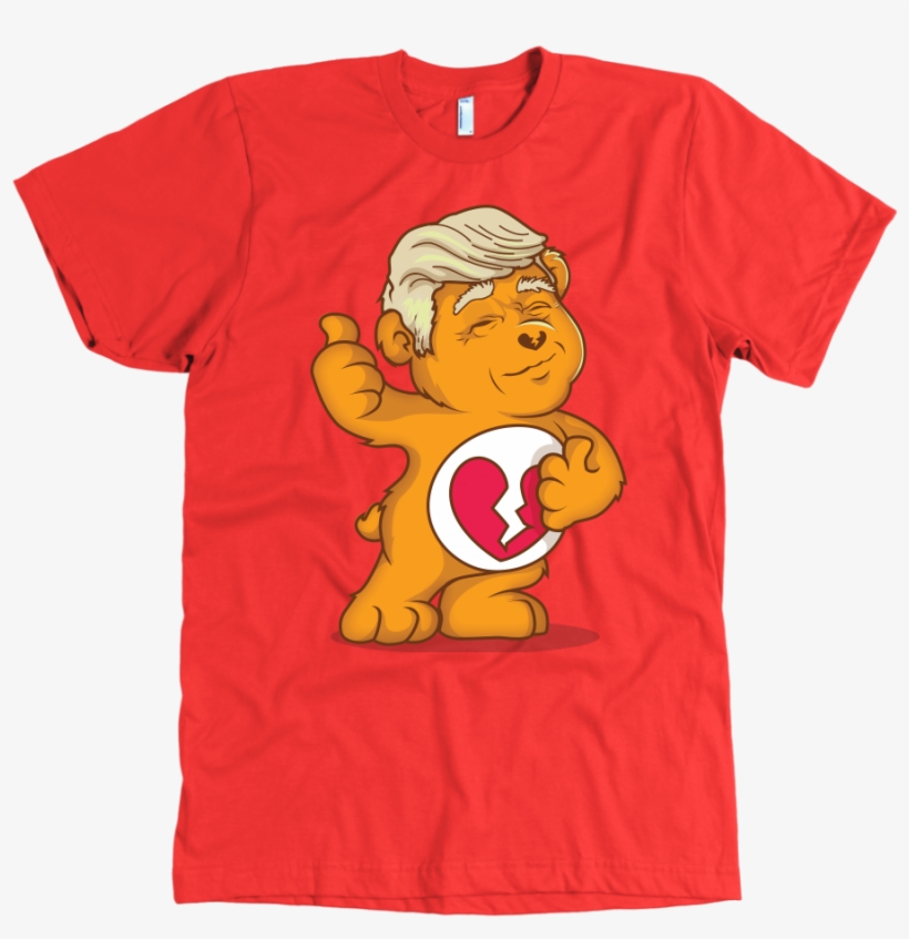 Maga Don't Care Bear W/ Trump Hair Made In Usa - T-shirt, transparent png #2027302