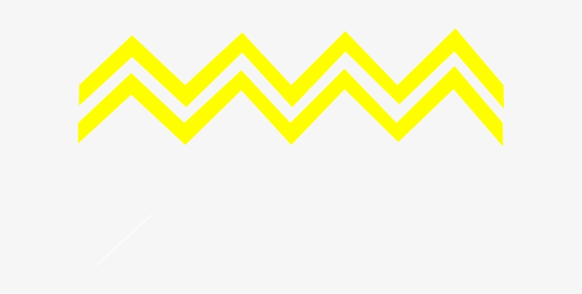 Small - Black And Yellow Zig Zag, transparent png #2027526