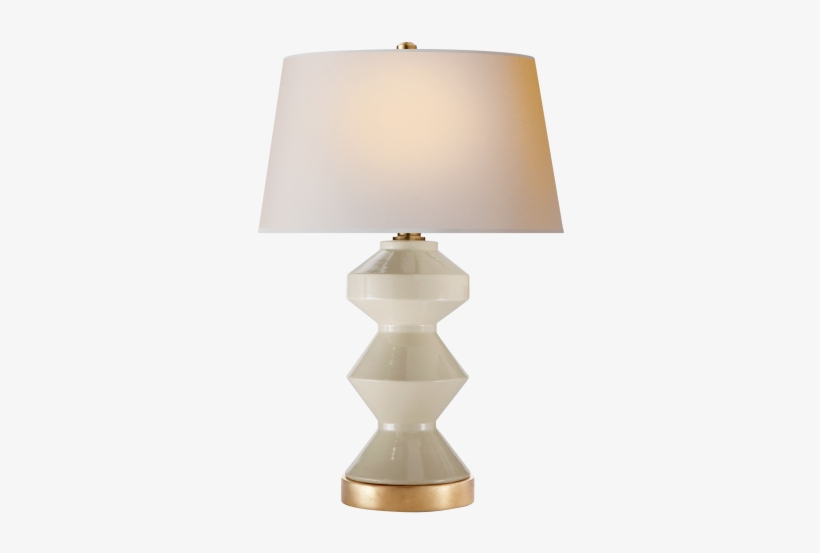 Weller Zig-zag Table Lamp In Coconut With Natural Paper - Visual Comfort Cha 8666ico-np E. F. Chapman Modern, transparent png #2027704