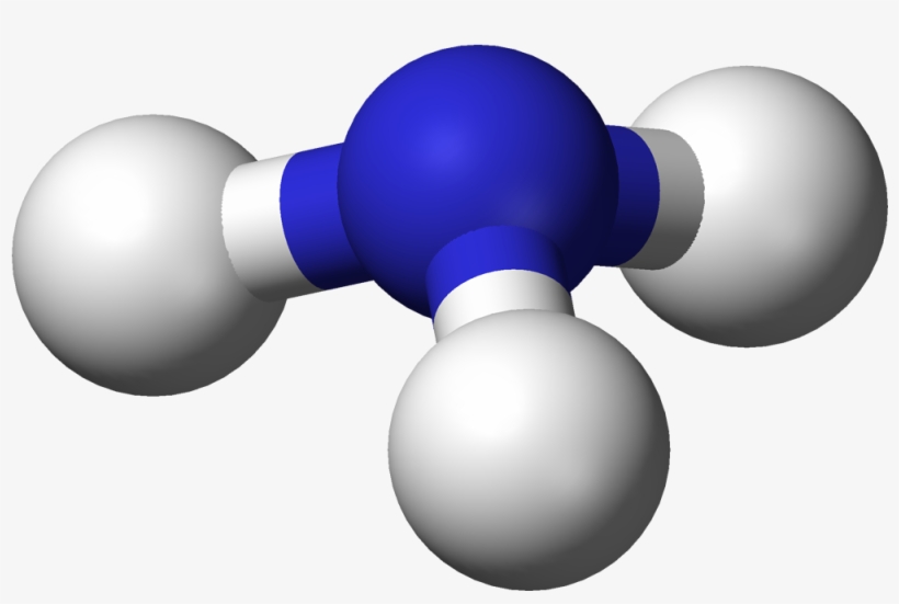 Ammonia 3d Balls - Hidroxido De Bario Molecula, transparent png #2028329