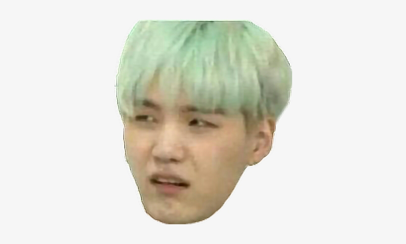 Suga Agustd Btssuga Bts Memesuga Yoongi Minyoongi - Min Yoongi Transparent Face, transparent png #2029765