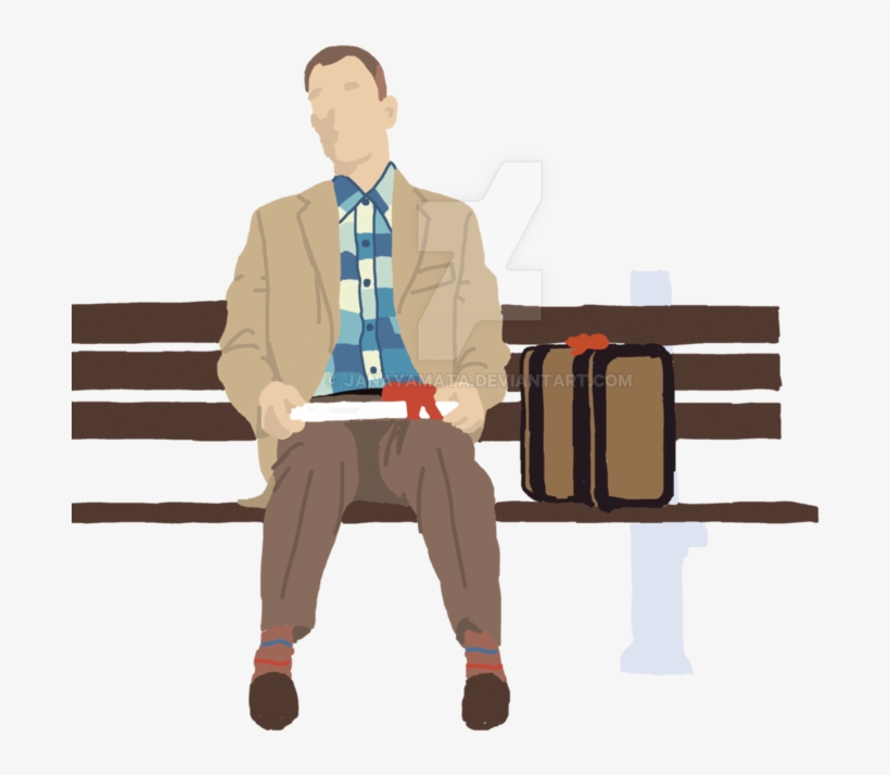 Forrest Gump By Janayamata On Deviantart Clipart Freeuse - Forrest Gump Art, transparent png #2030322