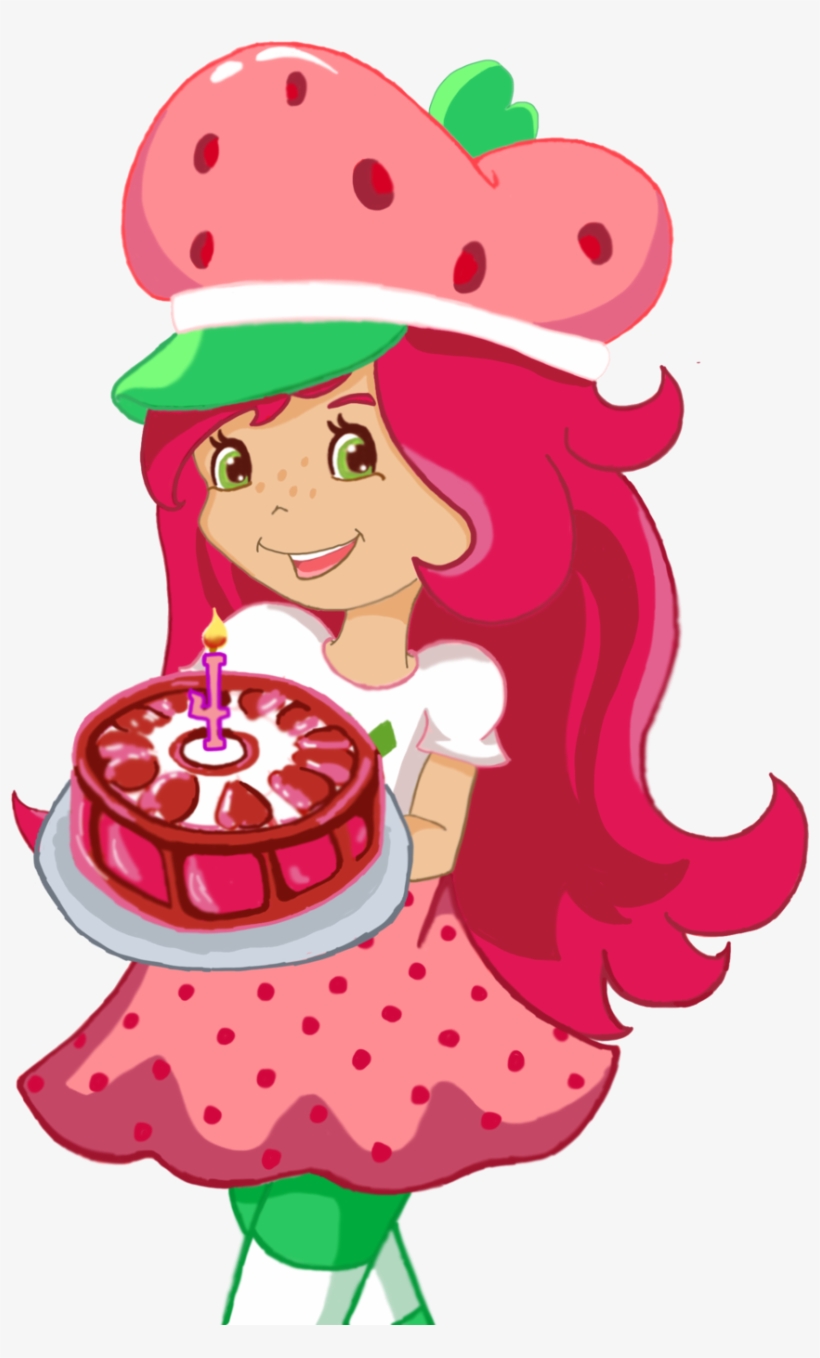 Black And White Download Strawberry Shortcake Clip - Strawberry Shortcake Cartoon Birthday, transparent png #2030461