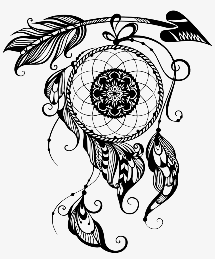 Mandala, Personal Use, Dreamcatcher - Dream Catcher With Arrow, transparent png #2030776