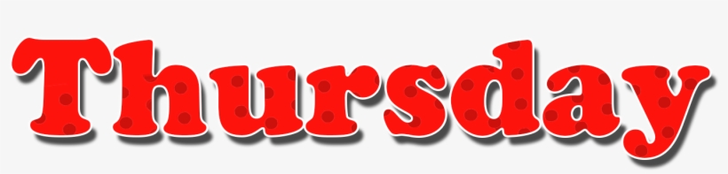 Thursday Red Dots Name Design Png - Tuesday Trivia, transparent png #2030958
