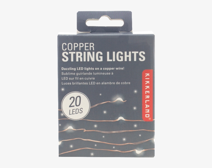 Kikkerland Copper String Lights, transparent png #2031450