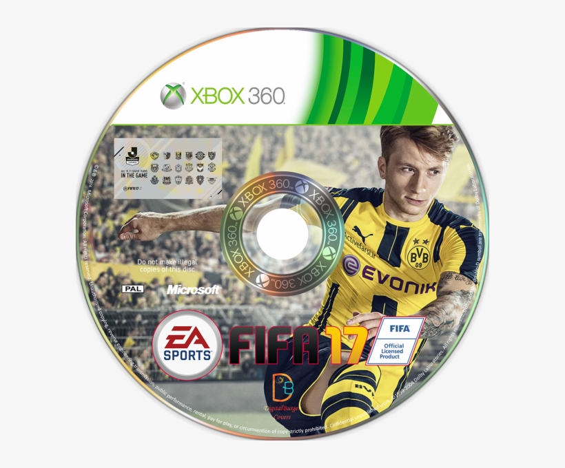 Fifa 17 Xbox Dvd Cover Box Art Cover - Cover, transparent png #2031614