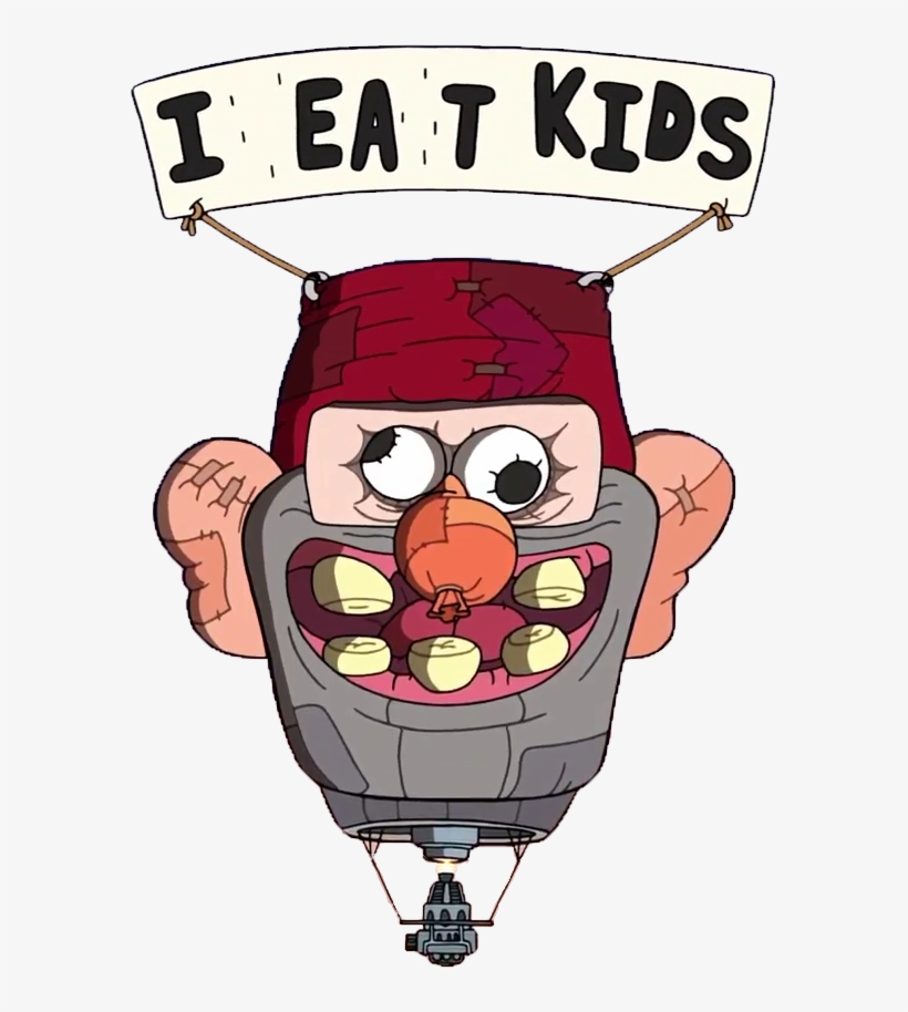 A Transparent Balloon If You Want To Put It Into Your - Gravity Falls I Eat Kids, transparent png #2032364