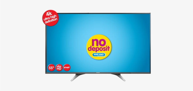 Panasonic 55" 4k Ultra Hd Smart Led Lcd - Led-backlit Lcd Display, transparent png #2033293