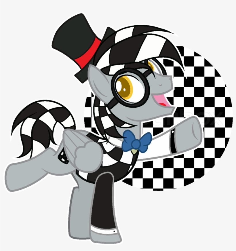 Mintoria, Base Used, Bowtie, Glasses, Hat, Male, Oc, - Checkers & Racecars Round Beach Towel (personalized), transparent png #2033310