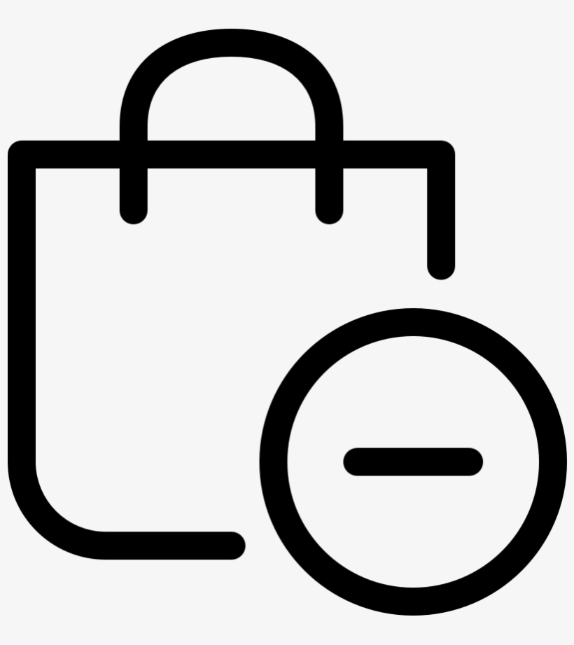Shopping Tote Minus - Shopping Bag, transparent png #2033548