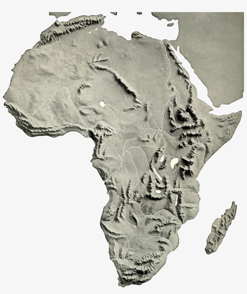 This Free Icons Png Design Of Africa Relief Map 2, transparent png #2033669