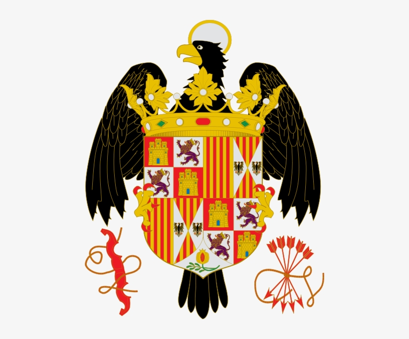 Escudo De Los Reyes Católicos Con El Yugo Y Las Flechas - Bandera De Los Reyes Catolicos, transparent png #2034118