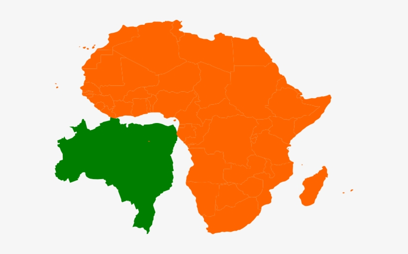 How To Set Use Africa Brazil Map Clipart, transparent png #2034208