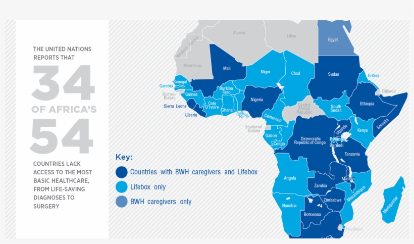Collaborating, Caring, And Curing Across Africa - Map Of Africa's Hospitals, transparent png #2034622