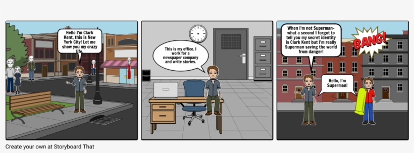 Superman Comic - Storyboard, transparent png #2034781