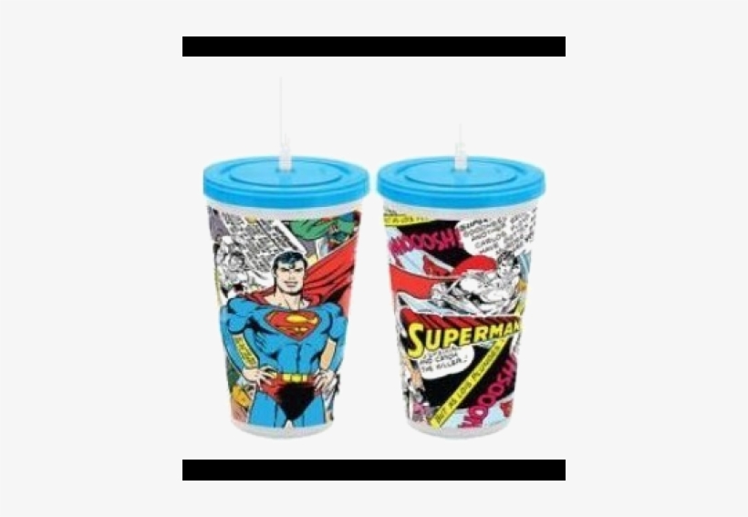 Superman Comic Tumbler With Straw - Homegardenpets, transparent png #2034923