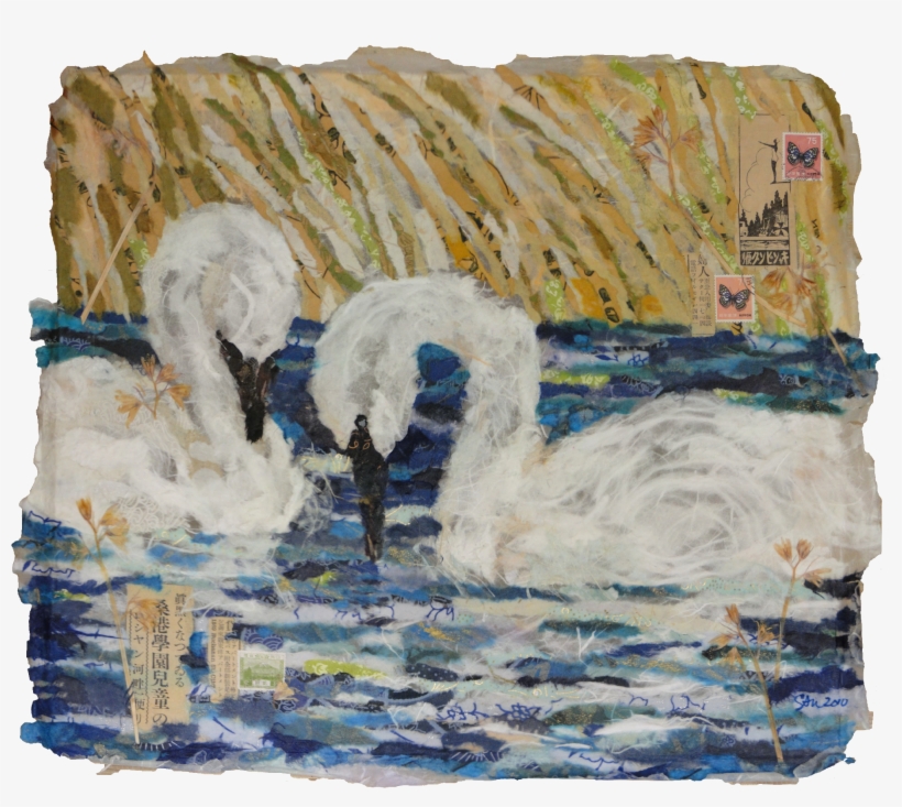 Art Work Of Two Swans By Susan A, transparent png #2035075