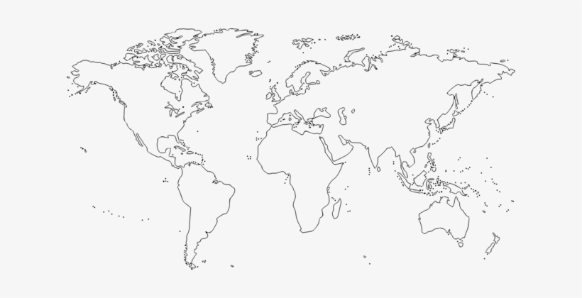 World Map Mapa Polityczna Border Black And White Blank World Map Free Transparent Png Download Pngkey