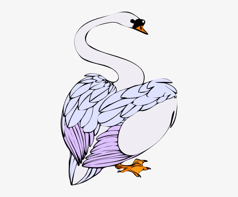 Free Vector Swan Walking Clip Art, transparent png #2035174