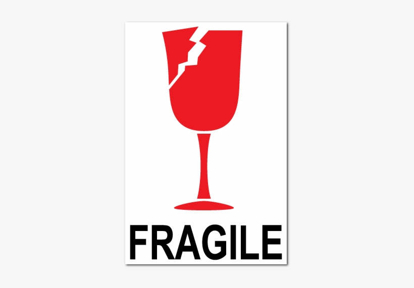 Fragile Broken Glass International Stickers - Fragile Broken Glass, transparent png #2035462