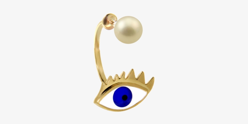 Enamel Eye Piercing Earring - Earring, transparent png #2035851