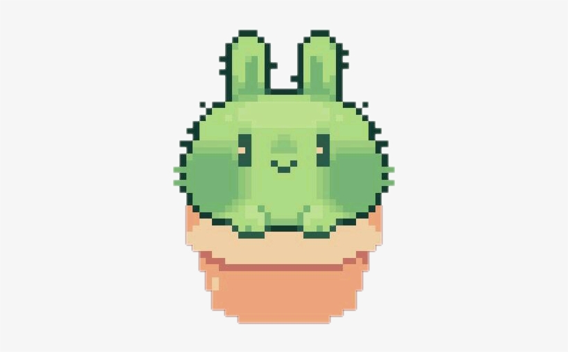 Svg Stock Cute Pastel Aesthetic Pixel Plant Animal - Plant Pixel Art Aesthetic, transparent png #2036264