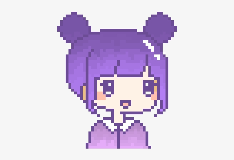 Kawaii Girl - Kawaii Girl Pixel Art, transparent png #2036324