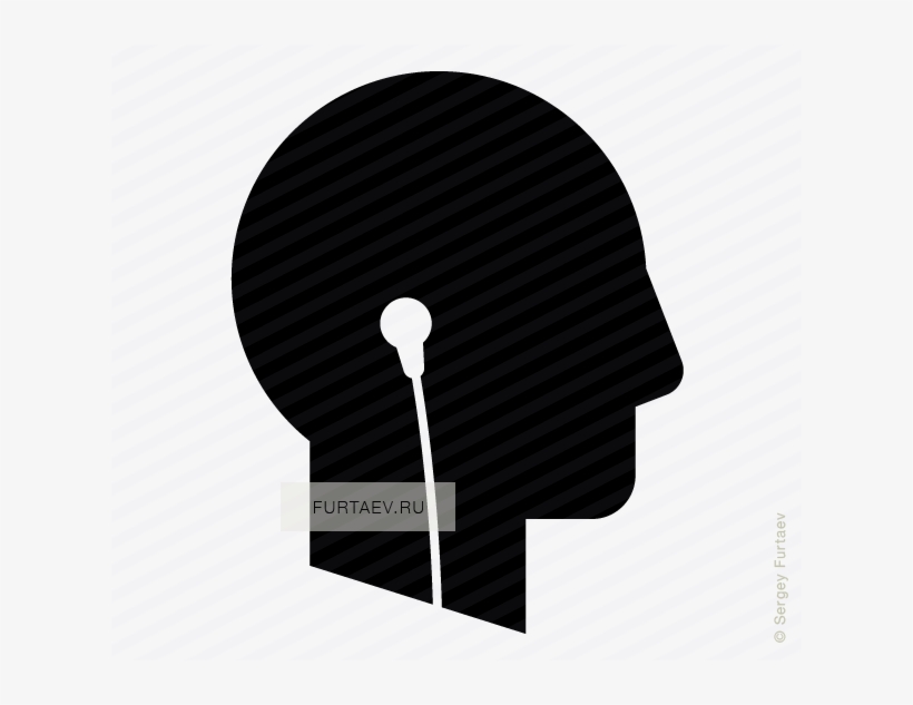 Vector Icon Of Male Profile With Headphones - Floor, transparent png #2036657