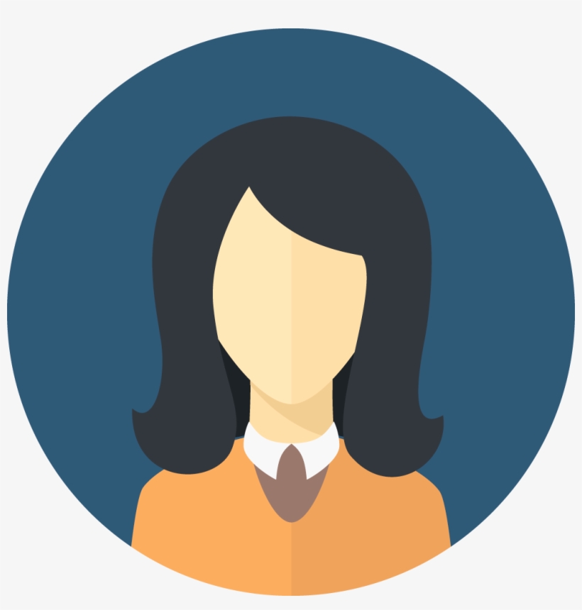 Flat Faces Icons Circle Girl Flat Icon Png Free Transparent PNG
