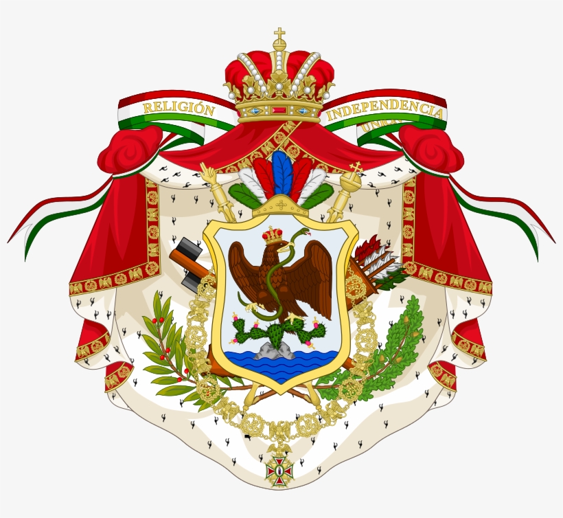 Bandera Del Primer Imperio Mexicano - Bandera Del Imperio Mexicano, transparent png #2037707