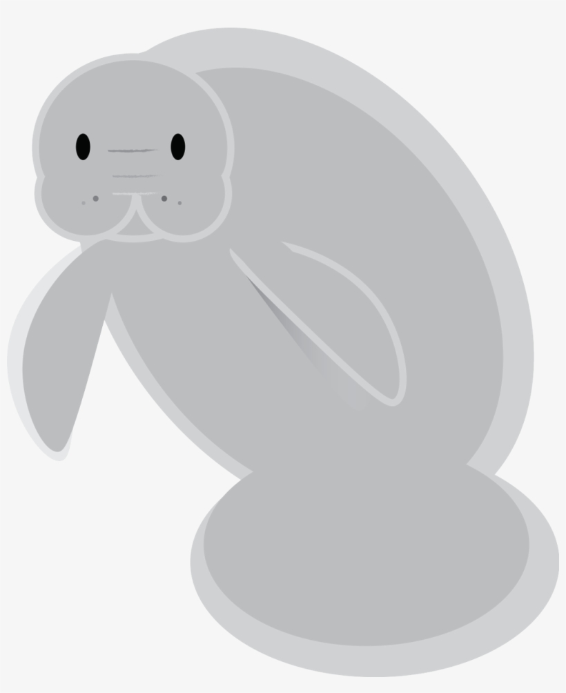 Png Royalty Free Manatee Clipart - Manatee Emoji, transparent png #2038486