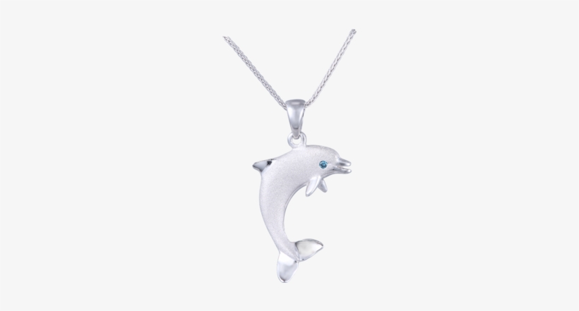 Denny Wong 20mm 14k White Gold "jumping Single" Dolphin - Blue Diamond, transparent png #2038724