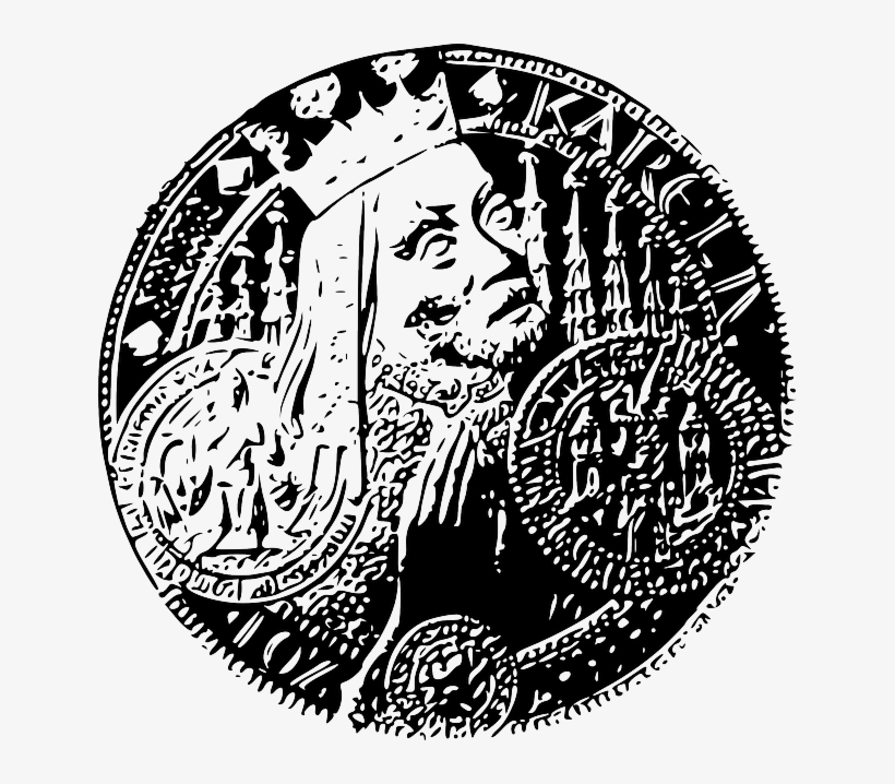 Czech, King, Signs, Symbols, Money, Gold, Karl, Crown - Clip Art, transparent png #2038833
