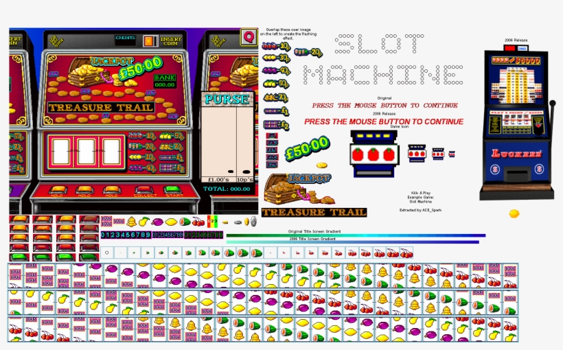 Click For Full Sized Image Slot Machine - Klik And Play Sprites, transparent png #2039073
