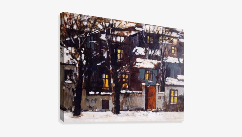 Old Town 7 Canvas Print - Painting, transparent png #2039471