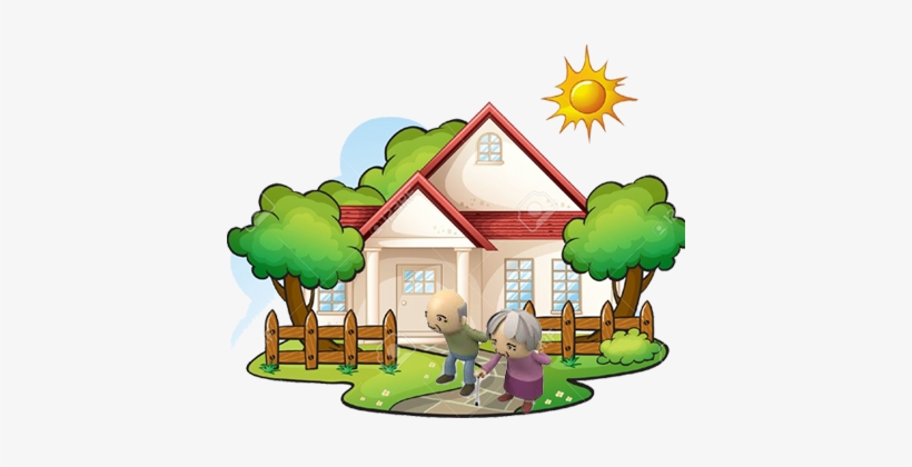 Sri Udaya Home Image - Old Age Home Cartoon, transparent png #2040289