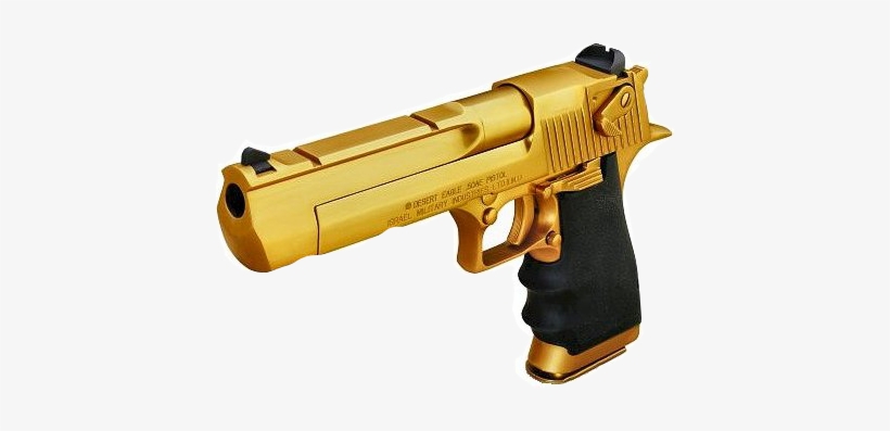 Desert Eagle D - Gold Desert Eagle, transparent png #2040627