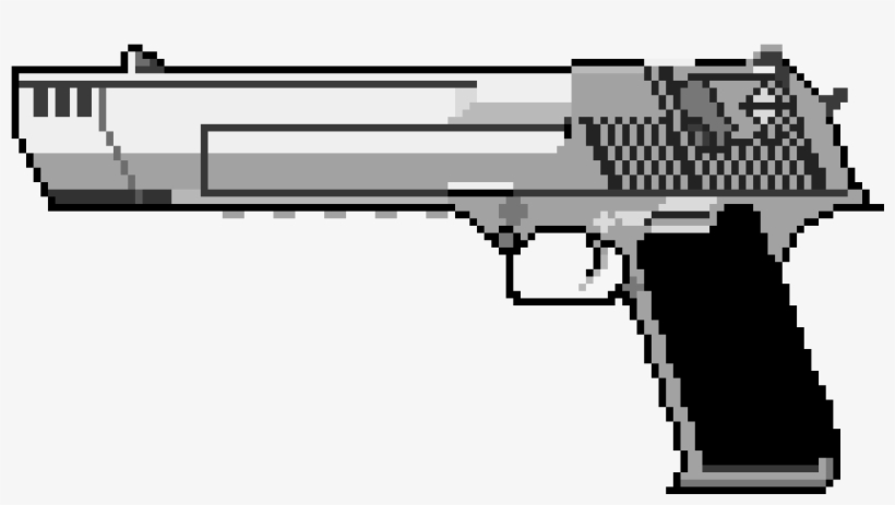 Desert Eagle - Desert Eagle Pixel Art, transparent png #2040723