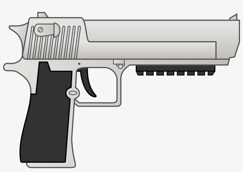 Desert Eagle Pistol - Armas De Fuego Dibujos, transparent png #2040783