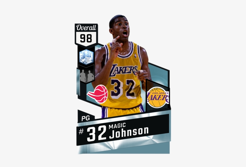 '87 Magic Johnson Diamond Card - Reggie Miller Nba 2k17, transparent png #2041866